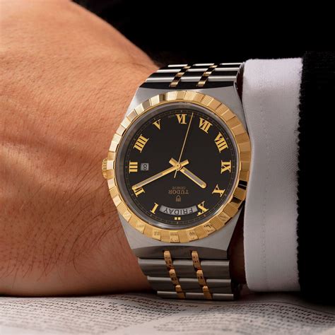 tudor royal 41mm black gold|tudor day date 41mm.